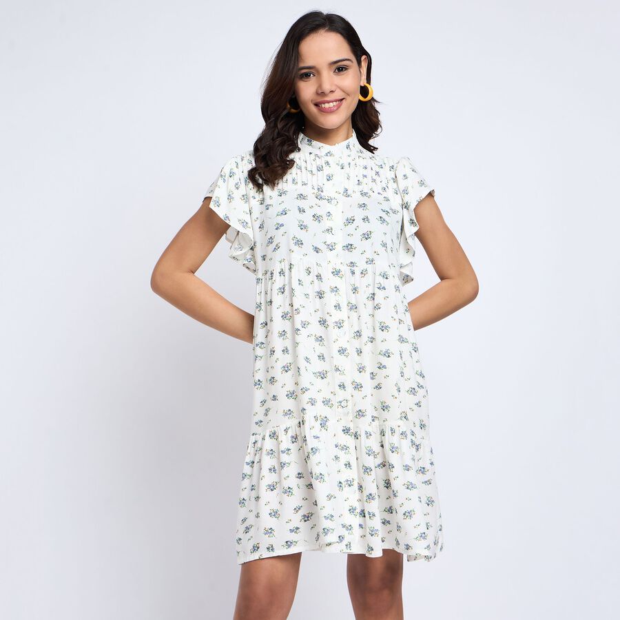 Ladies' Dress, Off White, large image number null