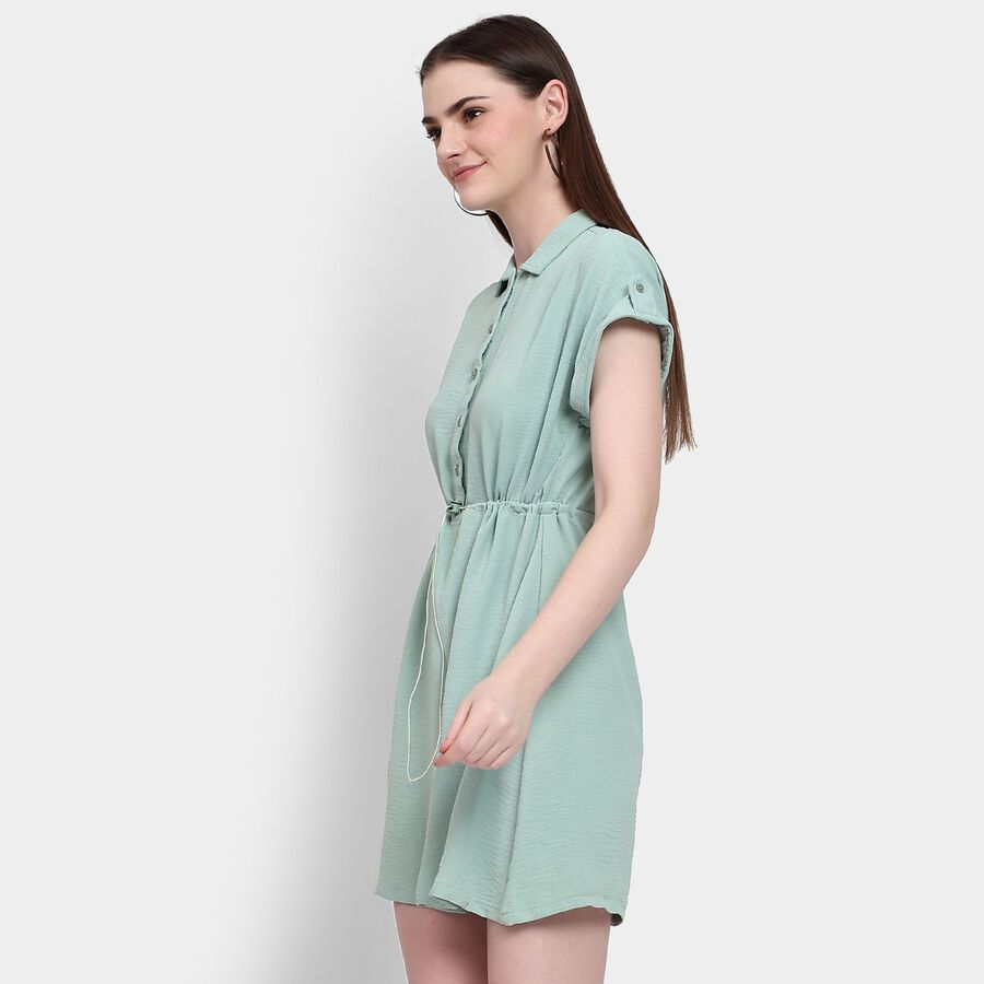 Ladies' Dress, हल्का हरा, large image number null