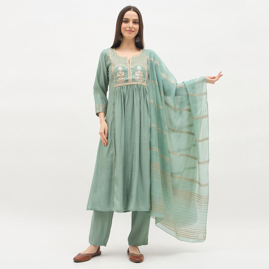 Ladies' Ethnic Set, Light Green, large image number null