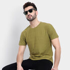 Solid Round Neck T-Shirt, Olive, small image number null