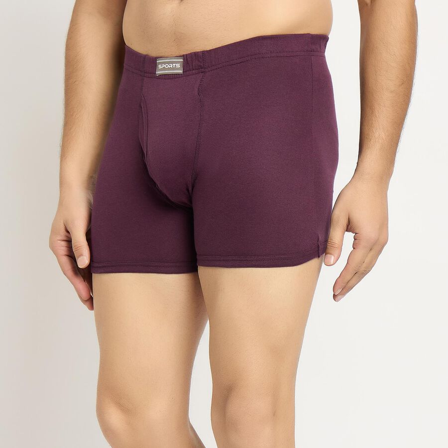 Men's 100% Cotton Trunks , वाइन, large image number null