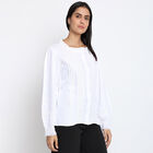 Solid Full Sleeve Shirt, White, small image number null