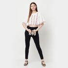 Embellished 3/4th Sleeves Top, White, small image number null