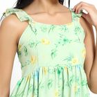 Ladies' Light Mint Green Sleeveless A-Line Dress, Light Green, small image number null