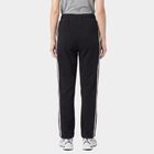Women's Navy Blue Straight Fit Side-Striped Track Pants, Navy Blue, small