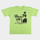 Boys' Half Sleeves T-Shirt, हल्का हरा, small