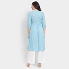 Ladies' Kurta Pyjama Set, Light Blue, small image number null