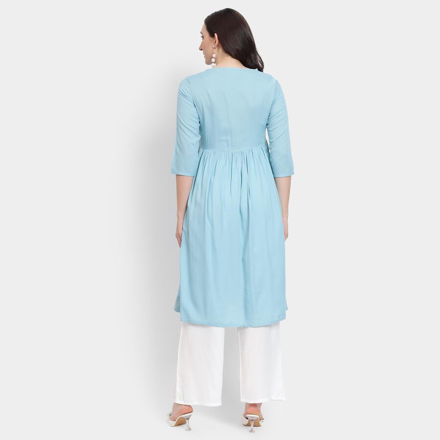 Ladies' Kurta Pyjama Set, Light Blue, large image number null