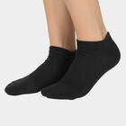 Men's Black, White and Grey Ankle Length Cotton Blend Socks Pack of 3, Black, small