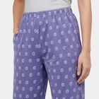 Women's Navy Blue Relaxed Fit Star Printed Pyjama, Mid Blue, small