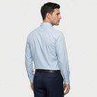 Men's Light Blue Regular Fit Formal Shirt, Light Blue, small