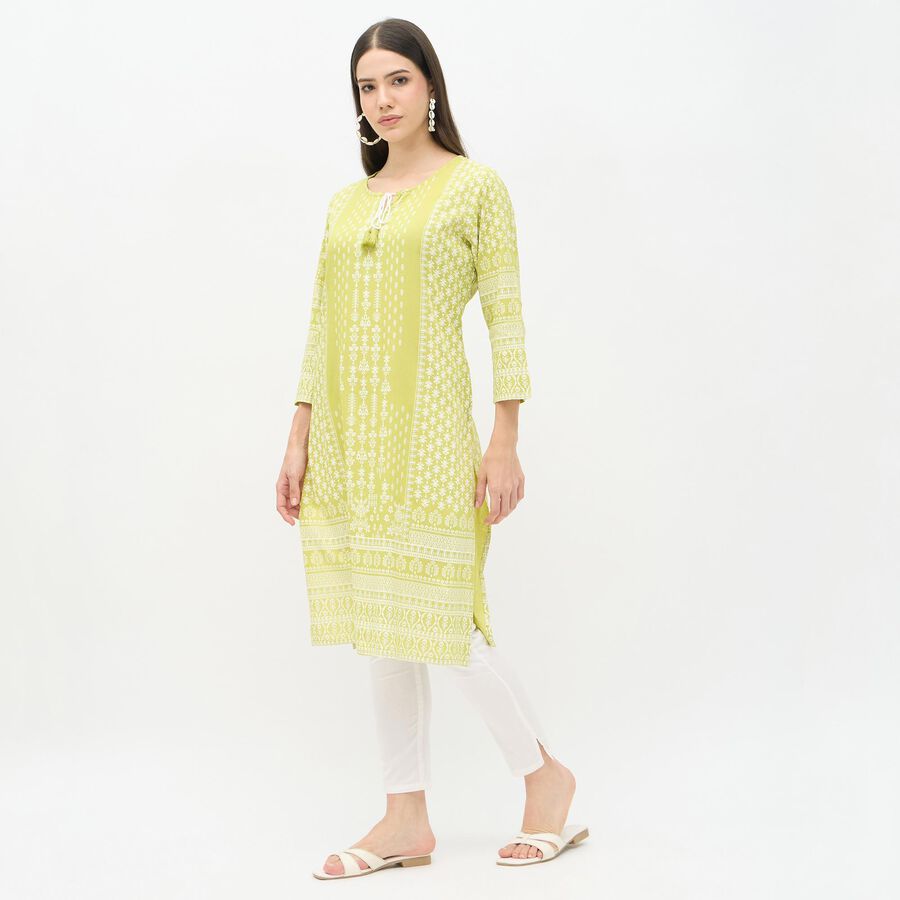 Ladies' Kurta, Light Green, large image number null