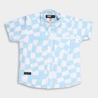 Boys' 100% Cotton Casual Shirt, हल्का नीला, small image number null