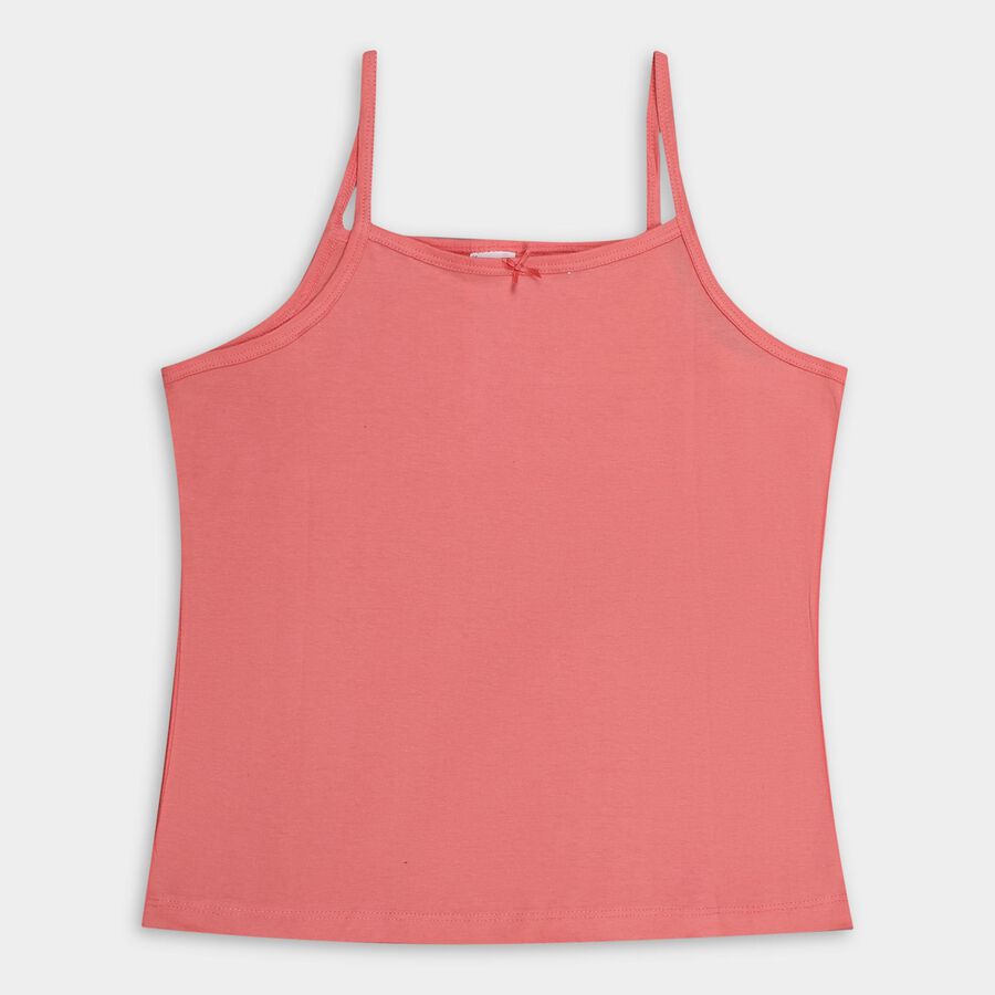 Girls' 100% Cotton Vest (Pack of 2), Pink, large image number null
