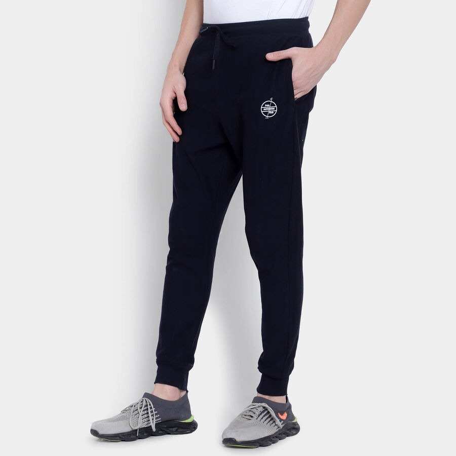 Solid Track Pants, Navy Blue, large image number null