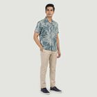 Men Grey Cotton Casual Shirt, हल्का ग्रे, small