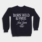 Boys' Sweatshirt, Navy Blue, small image number null