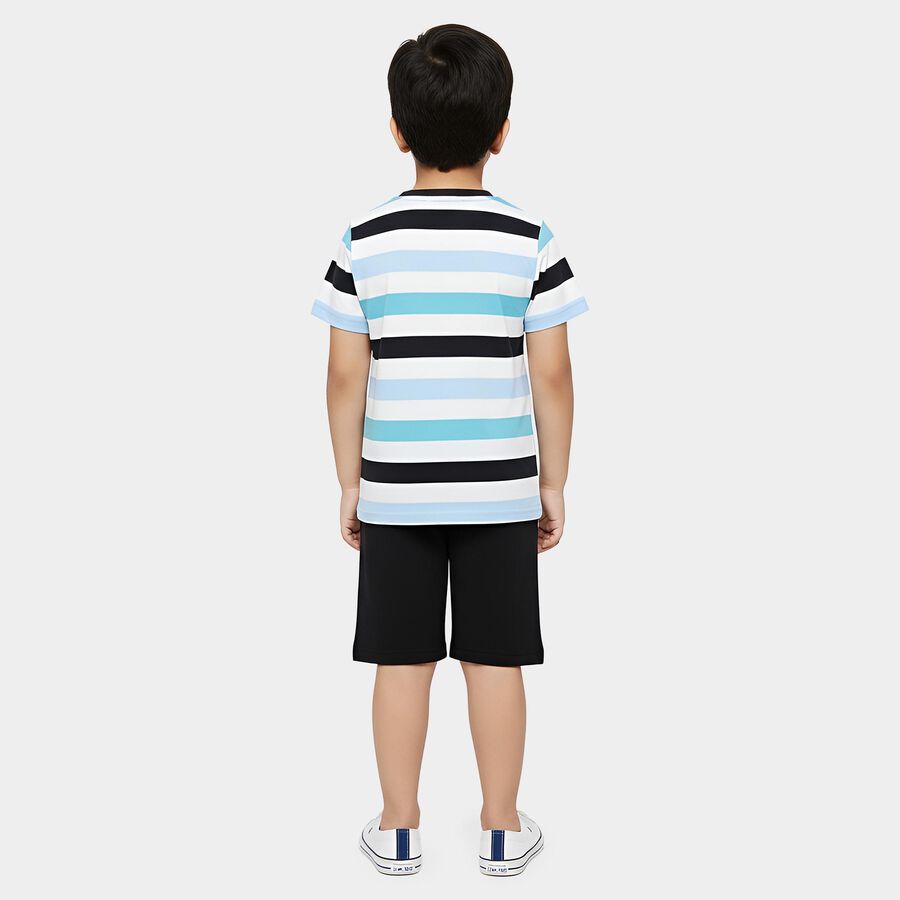 Boys' Knit Baba Suit, White, large