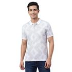 Men's Light Grey Cotton Polo Neck Classic T-Shirt, हल्का ग्रे, small