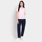Ladies' Round Neck T-Shirt, गुलाबी, small