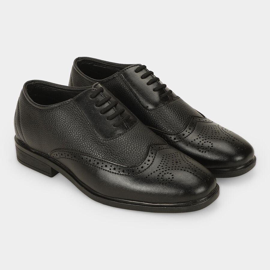Men's Formal Shoes, काला, large