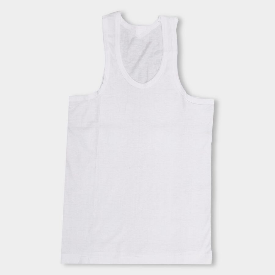 Boys' 100% Cotton Vest , White, large image number null