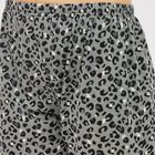 Women's Muted Grey Regular Fit Leopard Printed Jogger Capri, Light Grey, small image number null
