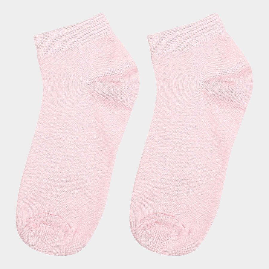Girls Solid Basic Socks, Pink, large image number null