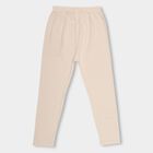 Girls' Soft Cream Ankle-Length Star Embellished Legging, गहरा पीला, small image number null