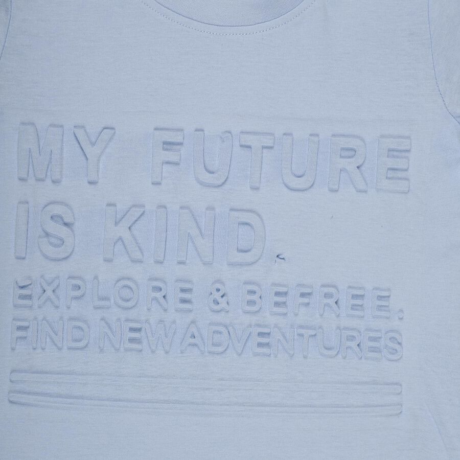 Boys' 100% Cotton T-Shirt, Light Blue, large image number null