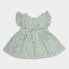 Infant Girls' Frock , Light Green, small image number null