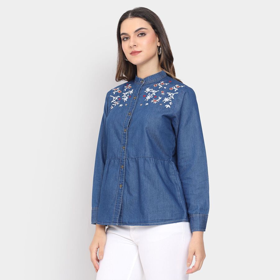 Ladies' Shirt , Mid Blue, large image number null
