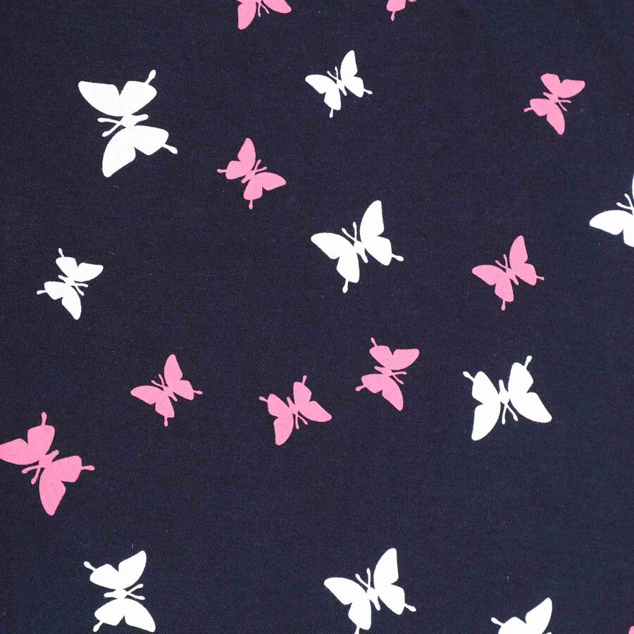 Printed Top, Navy Blue, large image number null