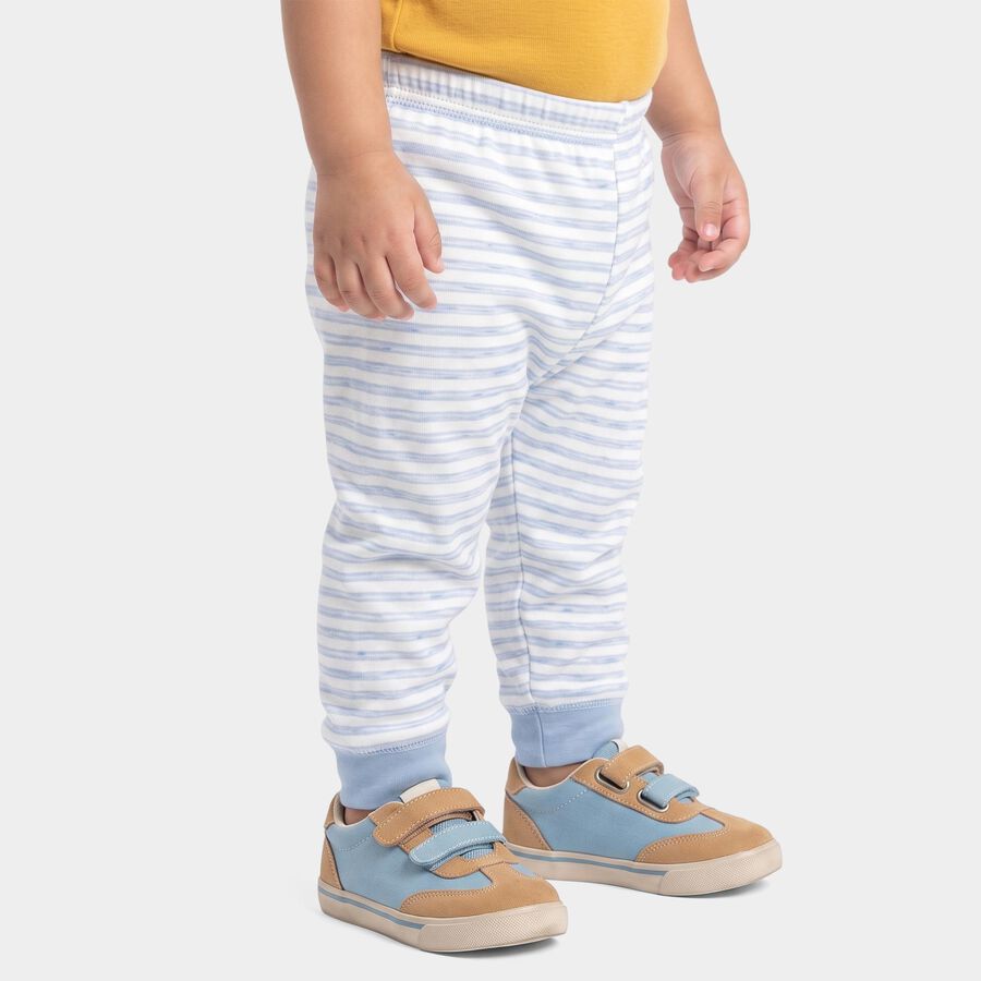 Infants' Light Blue Jogger Striped Pyjama, हल्का नीला, large