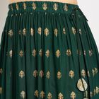 Ladies' Lehenga Skirt, Dark Green, small image number null