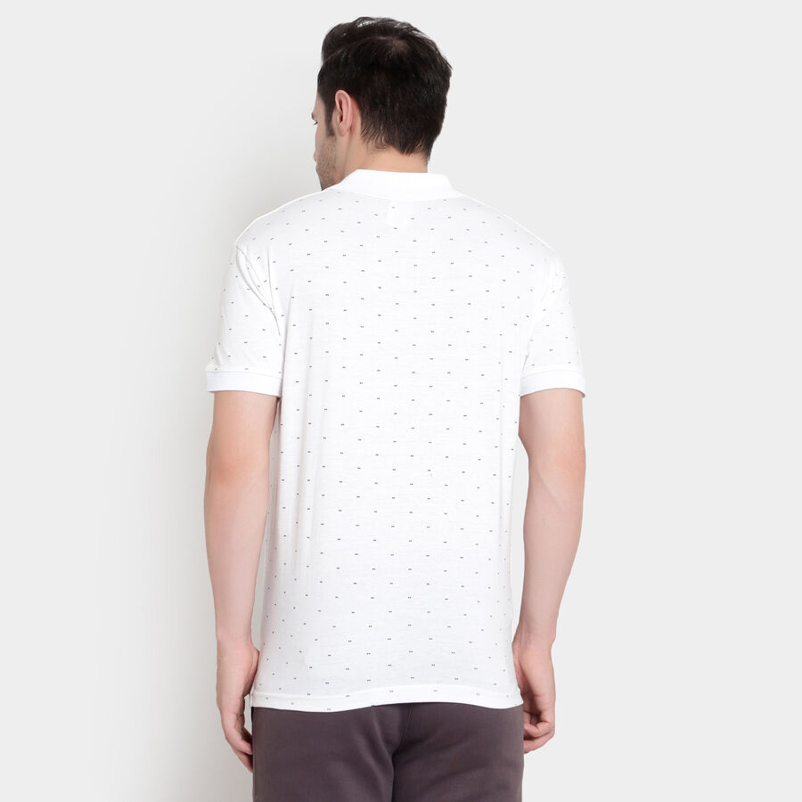 प्रिंटेड पोलो शर्ट, White, large image number null