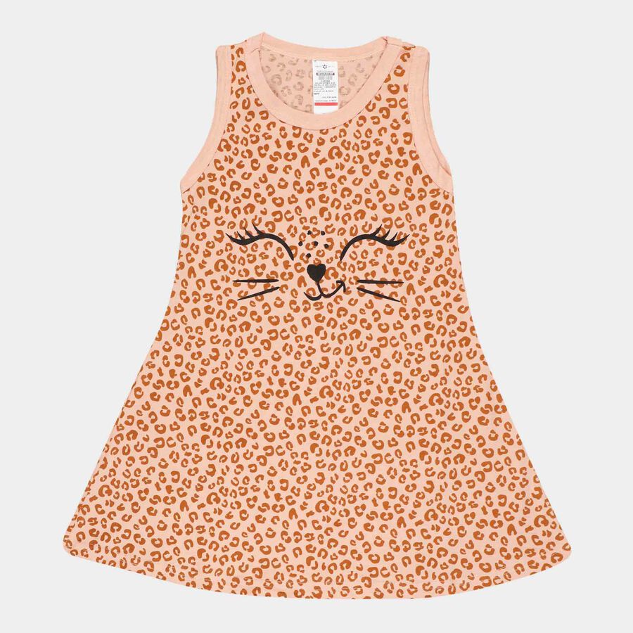 Printed Frock, Light Pink, large image number null