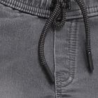 Boys' Charcoal Grey Relaxed Fit Jogger Jeans, हल्का ग्रे, small image number null