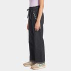 Girls Black Straight Fit Jeans, Black, small