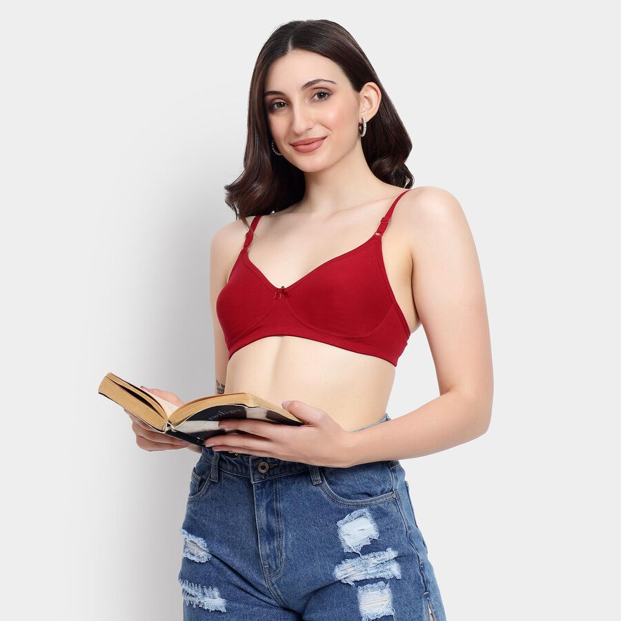 Ladies' Bra , मरून, large image number null