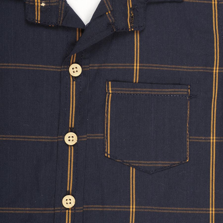 Infants'Shirt, नेवी ब्लू, large image number null
