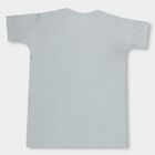 Boys' Light Blue Round Neck Casual T-Shirt, Light Blue, small image number null