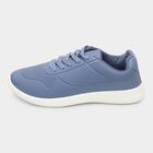 Men's Muted Steel Blue Lace-Up Casual Sneakers, नेवी ब्लू, small image number null