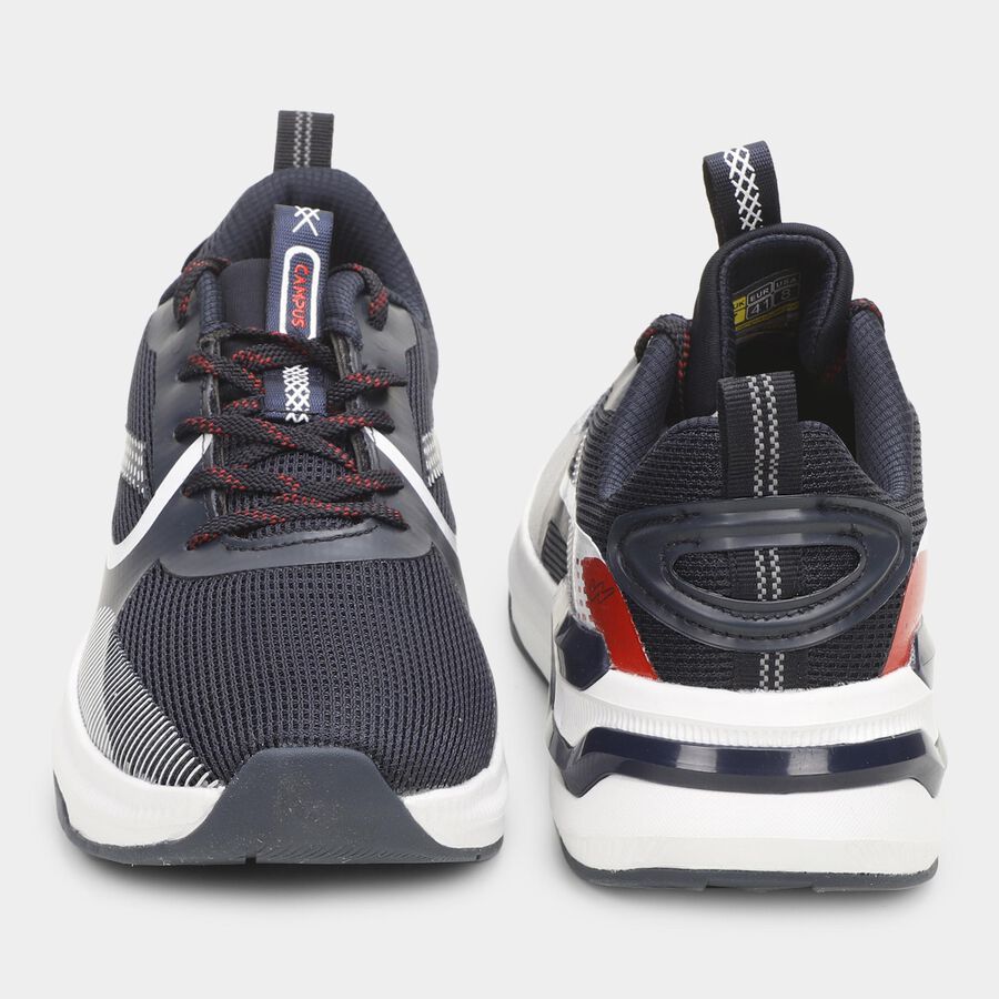 Men's Lace-Up Sports Shoes, नेवी ब्लू, large image number null