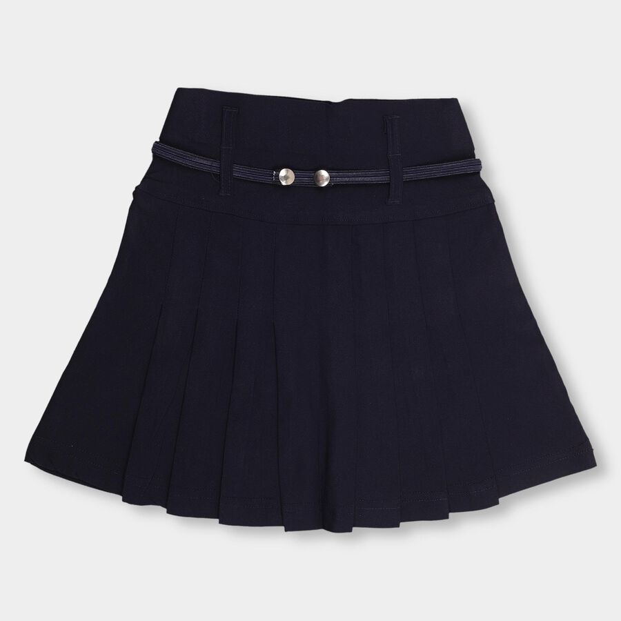 Girls' Skirt, Navy Blue, large image number null