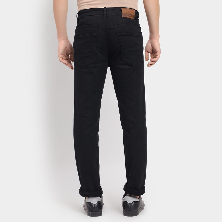 Men's 100% Cotton Slim Fit Jeans , Black, large image number null