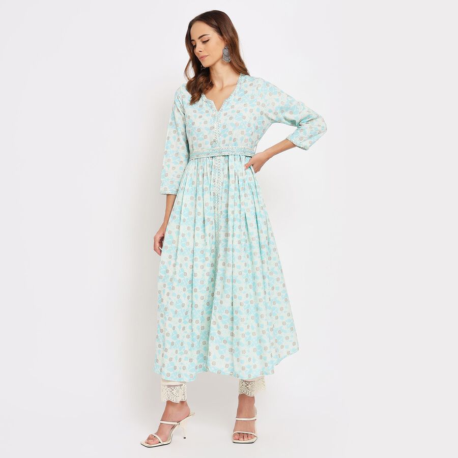 Ladies' Kurta , हल्का नीला, large image number null