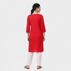 Women's Fuchsia Round Neck EmbroideFuchsia Kurta, Fuchsia, small