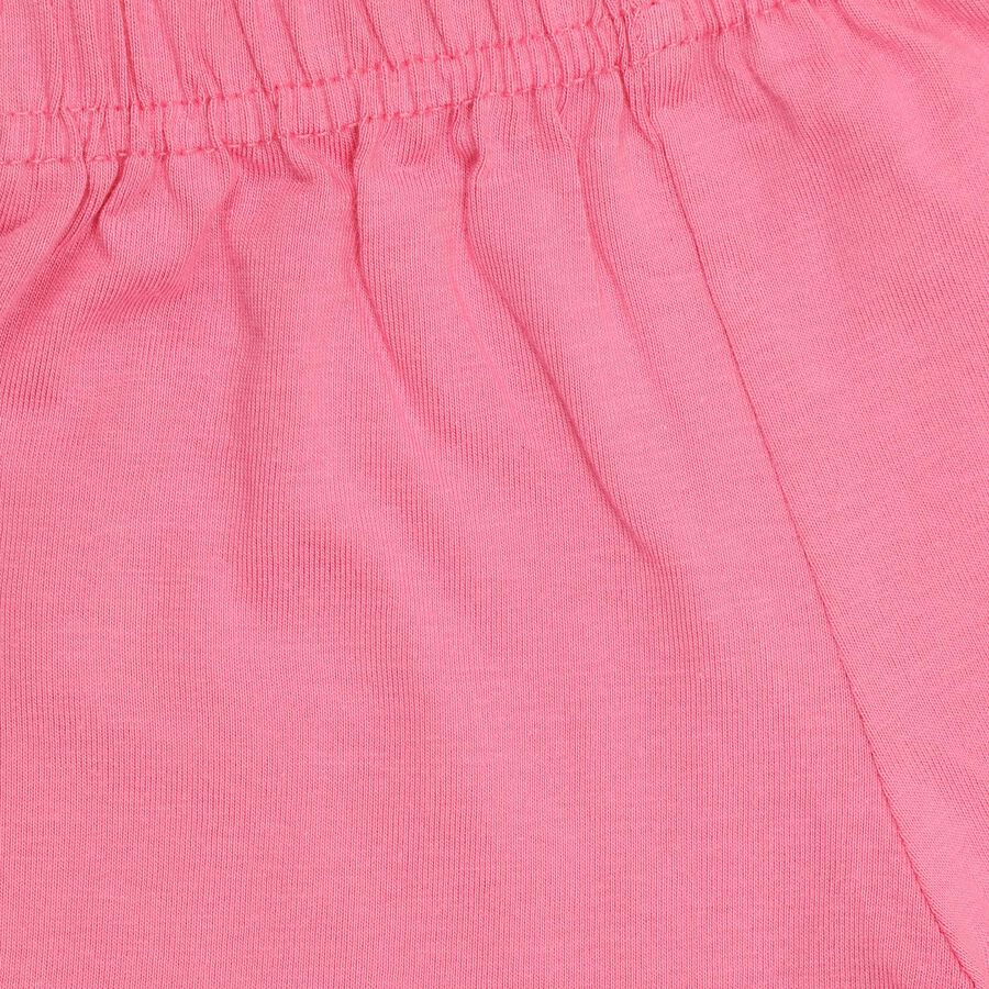 Infant Girls' 100% Cotton Short Set , गुलाबी, large