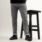Men's Five Pocket Slim Fit Jeans , हल्का ग्रे, small image number null